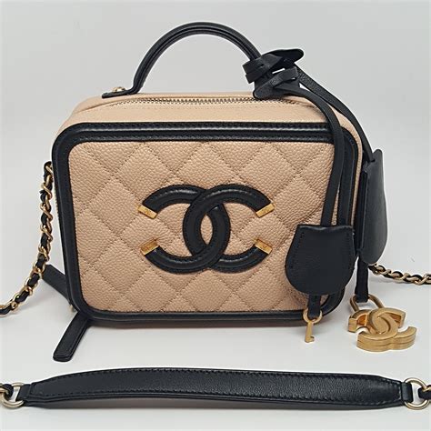 chanel vanity case beige small|chanel vanity medium price.